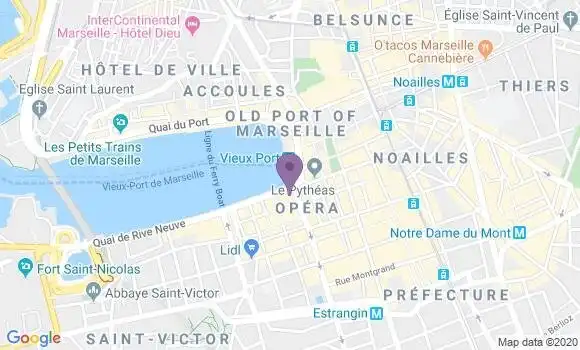 Localisation Crédit Agricole Agence de Marseille Ballard