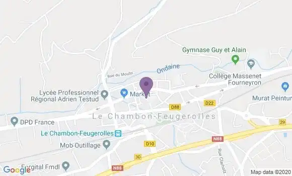 Localisation LCL Agence de Le Chambon Feugerolles