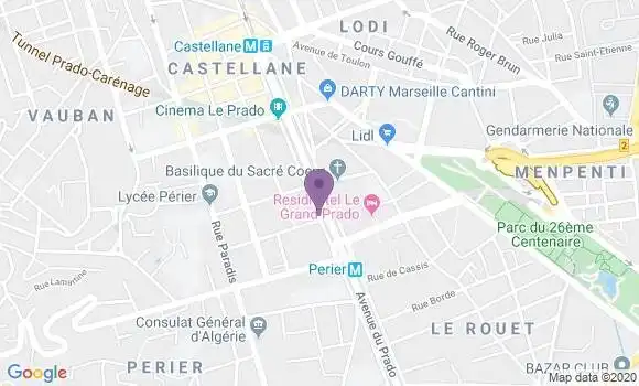 Localisation Crédit Agricole Agence de Marseille Perier