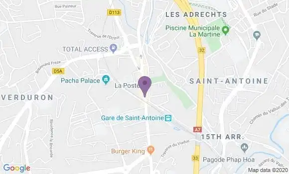 Localisation Crédit Agricole Agence de Marseille Saint Antoine