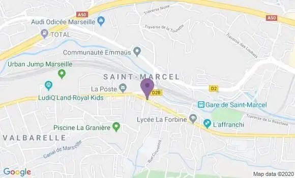 Localisation Crédit Agricole Agence de Marseille Saint Marcel