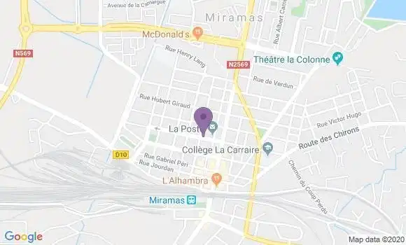 Localisation Crédit Agricole Agence de Miramas