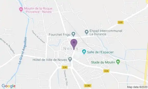 Localisation Crédit Agricole Agence de Noves