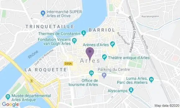 Localisation Crédit Agricole Agence de Raphèle les Arles
