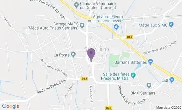 Localisation Crédit Agricole Agence de Sarrians