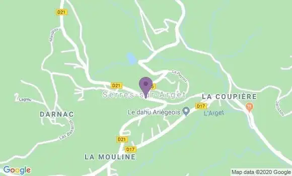 Localisation Crédit Agricole Agence de Serres