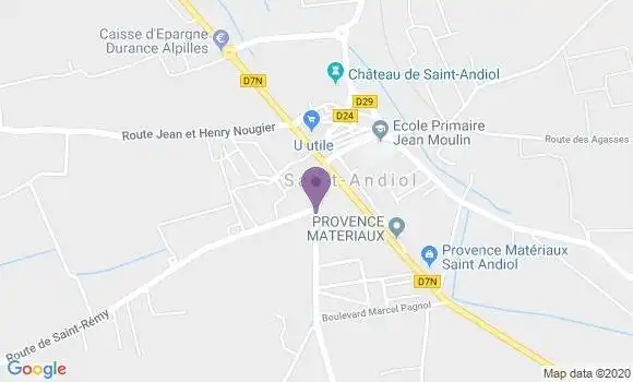 Localisation Crédit Agricole Agence de Saint Andiol