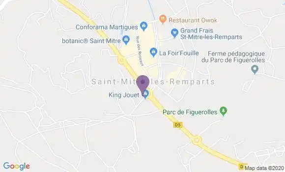 Localisation Crédit Agricole Agence de Saint Mitre les Remparts