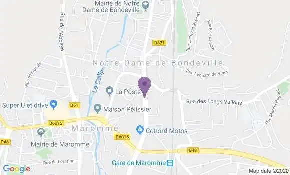 Localisation LCL Agence de Maromme