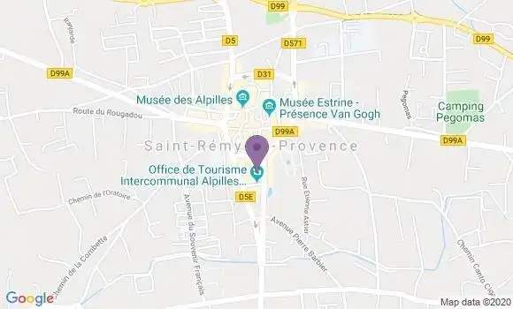 Localisation Crédit Agricole Agence de Saint Rémy de Provence