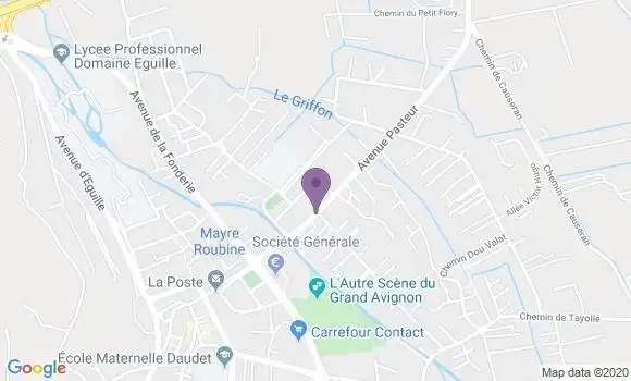 Localisation Crédit Agricole Agence de Vedène