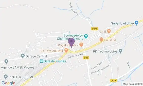 Localisation Crédit Agricole Agence de Veynes
