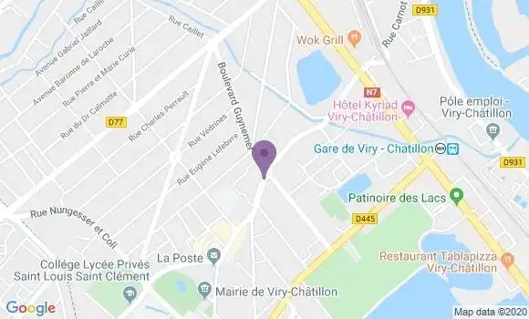 Localisation LCL Agence de Viry Chatillon