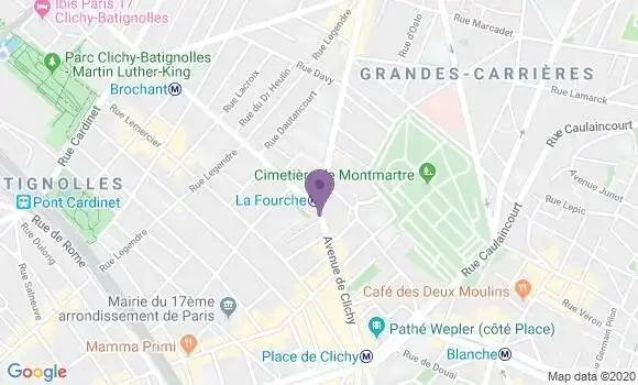 Localisation LCL Agence de Paris Place Clichy