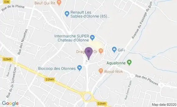 Localisation Crédit Agricole Agence de Le Château d