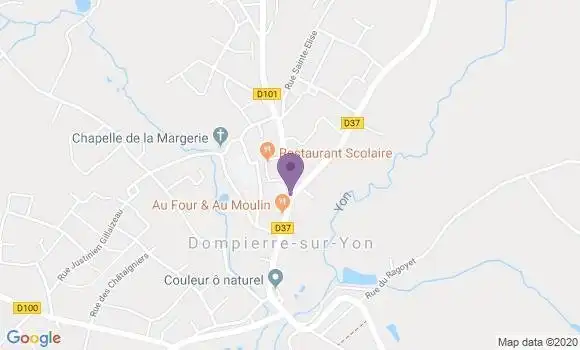 Localisation Crédit Agricole Agence de Dompierre sur Yon