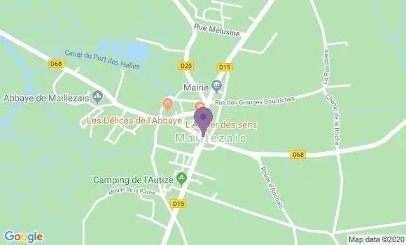 Localisation Crédit Agricole Agence de Le Maillezais