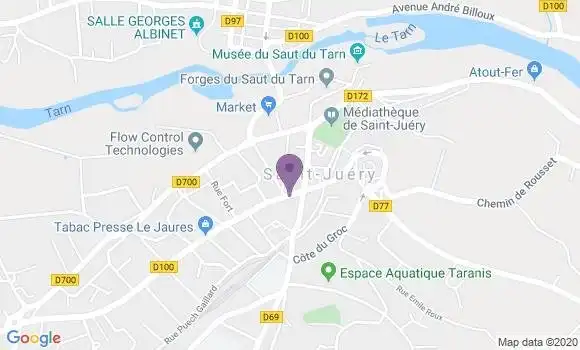 Localisation LCL Agence de Saint Juéry