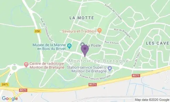Localisation Crédit Agricole Agence de Montoir de Bretagne