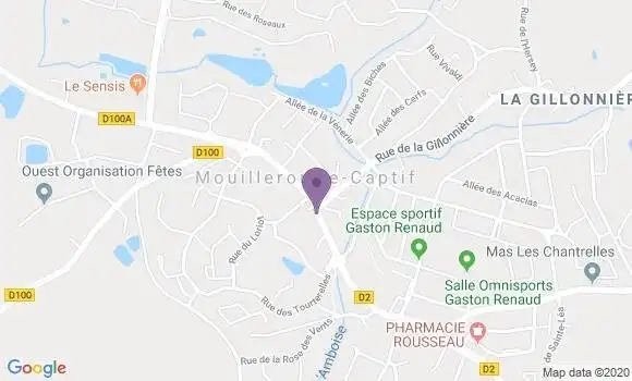 Localisation Crédit Agricole Agence de Mouilleron le Captif