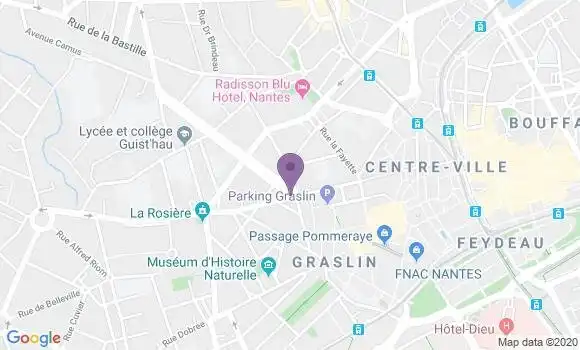 Localisation Crédit Agricole Agence de Nantes Delorme