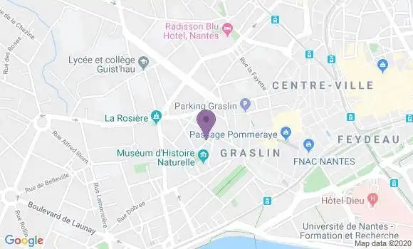 Localisation Crédit Agricole Agence de Nantes Ladmirault