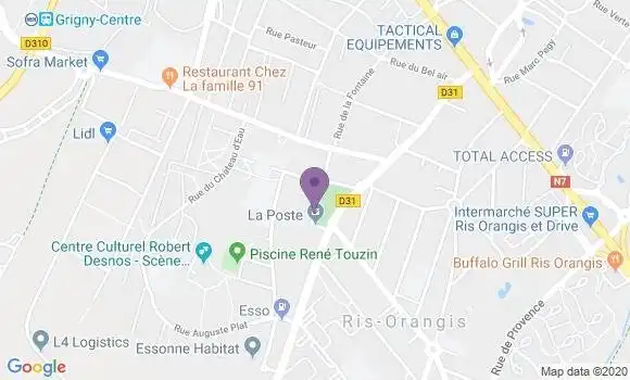 Localisation LCL Agence de Ris Orangis Plateau