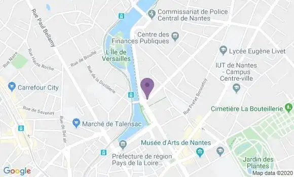 Localisation Crédit Agricole Agence de Nantes Pitre Chevalier