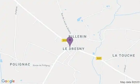 Localisation Crédit Agricole Agence de Plessé