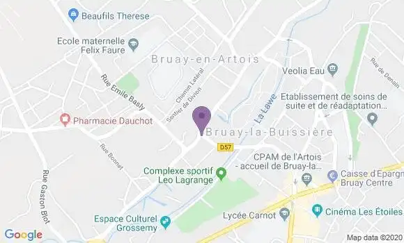 Localisation LCL Agence de Bruay la Buissière