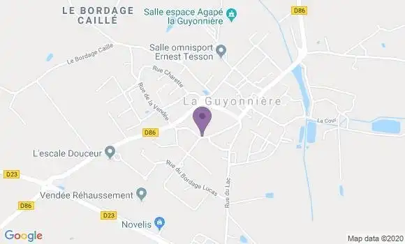 Localisation Crédit Agricole Agence de Saint Hilaire de Loulay