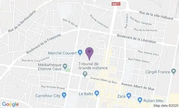 Localisation Crédit Agricole Agence de Saint Nazaire Commerce