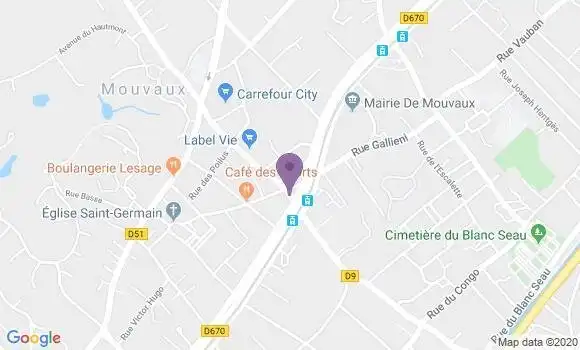 Localisation LCL Agence de Mouvaux