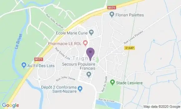 Localisation Crédit Agricole Agence de Trignac Auchan