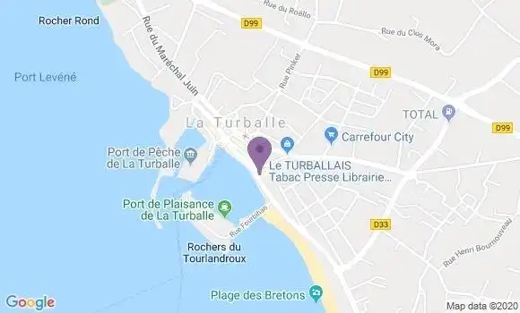 Localisation Crédit Agricole Agence de La Turballe