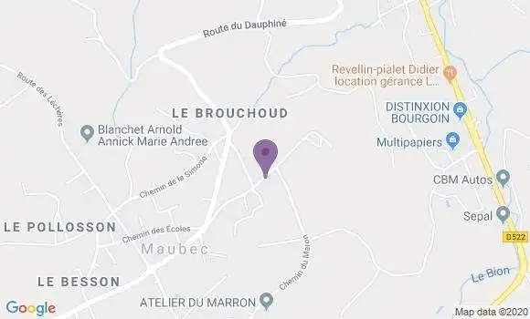 Localisation Crédit Agricole Agence de Bourgoin Jallieu Château