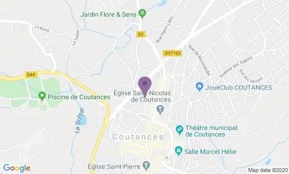 Localisation LCL Agence de Coutances