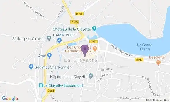 Localisation Crédit Agricole Agence de La Clayette