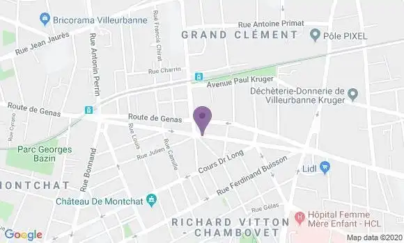 Localisation Crédit Agricole Agence de Lyon Place Ronde