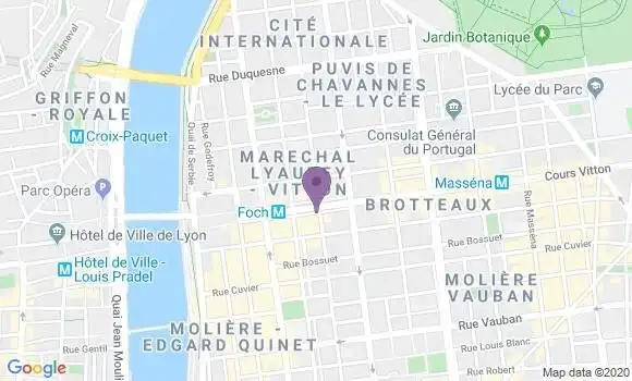 Localisation Crédit Agricole Agence de Lyon Roosevelt