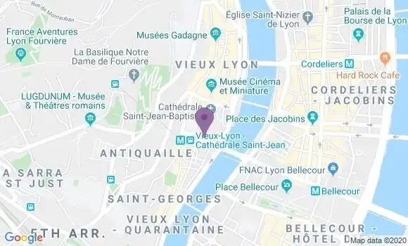 Localisation Crédit Agricole Agence de Lyon Saint Jean