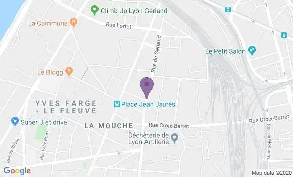 Localisation Crédit Agricole Agence de Lyon Gerland Jaurès