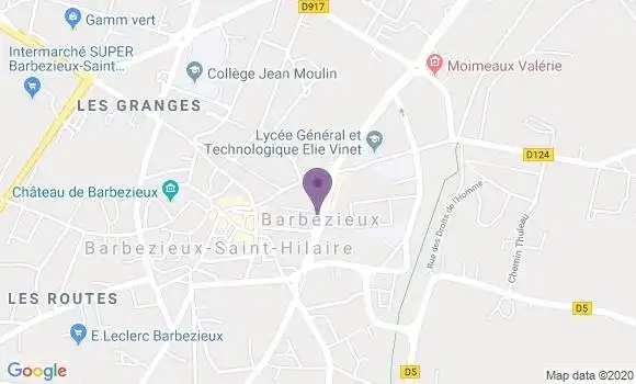 Localisation LCL Agence de Barbézieux Saint Hilaire