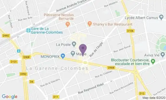 Localisation LCL Agence de La Garenne Colombes Voltaire