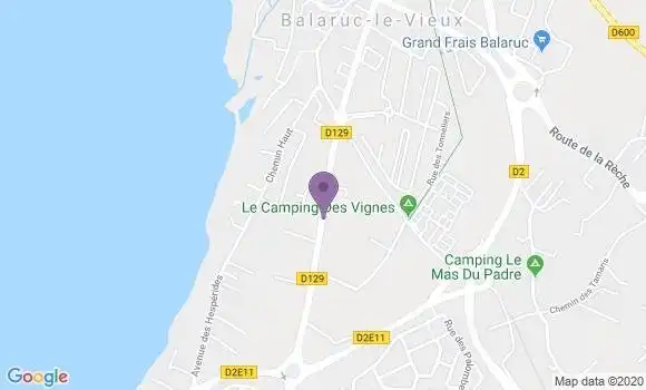 Localisation BNP Paribas Agence de Balaruc les Bains