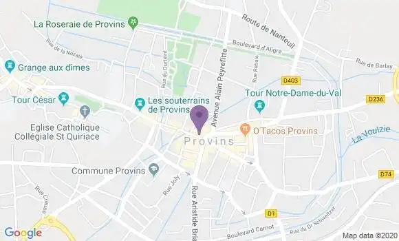 Localisation LCL Agence de Provins