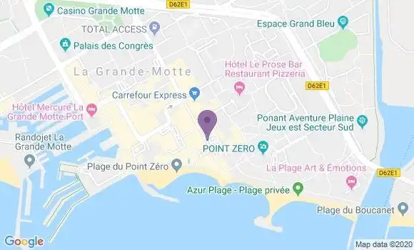 Localisation BNP Paribas Agence de La Grande Motte