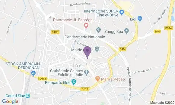 Localisation BNP Paribas Agence d