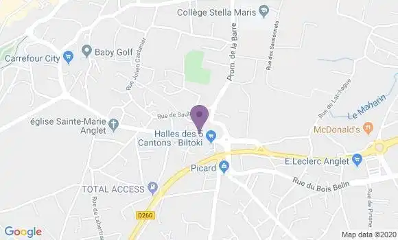 Localisation BNP Paribas Agence d