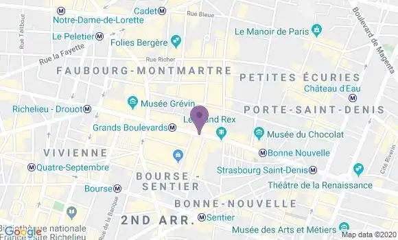 Localisation LCL Agence de Paris Bonne Nouvelle